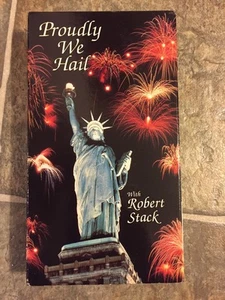 Proudly We Hail With Robert Stack (VHS, 1990) - Picture 1 of 8