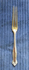 Canterbury Towle Strawberry Fork Gold Wash Bowl 5 1/8" Rare! Old Mint! - Imagen 1 de 4