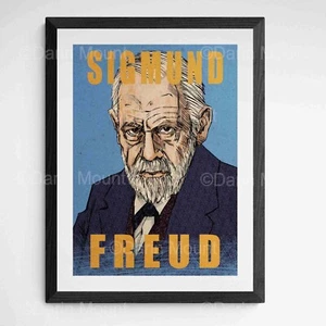 Stampa SIGMUND FREUD, Opzione per aggiungere citazione, Psicoanalisi Freud, Neurologia - Foto 1 di 7
