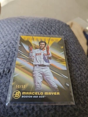 2023 Bowman Inception Baseball Gold Parallel Marcelo Mayer 50/50 - Image 1 of 4