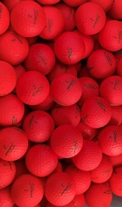 48 Titleist Trufeel Matte Red Golf Balls 5AAAAA Free Shipping - Picture 1 of 3