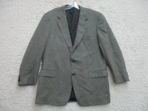 Ermenegildo Zegna Blazer L Mens Gray Sport Coat Silk Wool Blend Soft Pocket Mens - Picture 1 of 14