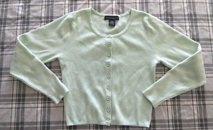Soho Apparel Womens Button Front Light Green Long Sleeve Sweater Shirt Size Smal - Picture 1 of 6