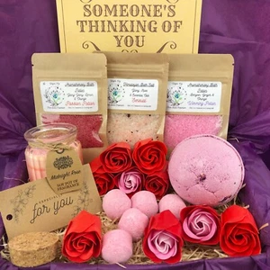 Pamper Hamper SELF CARE BOX Soap Gift Set Birthday For Women SPA GIFT SET - Picture 1 of 12