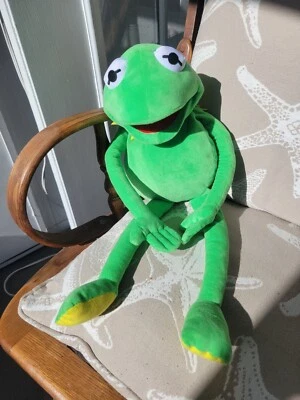 VTG 1990's Kermit the Frog Muppets Plush Green Hand Puppet, 21" Soft Puppet Toy - Image 1 of 4