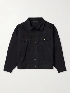 fear of god essentials Oversize Jeansjacke schwarz XL - Bild 1 von 10