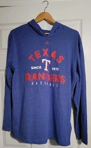 Texas rangers majestic Adult XL long Sleave Lightweight Hoodie! (XL) - Picture 1 of 4