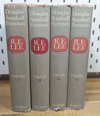 Robert E. Lee: A Biography by Douglas Southall Freeman - 4 Vol. Set w/ jackets Foto 1 de 4