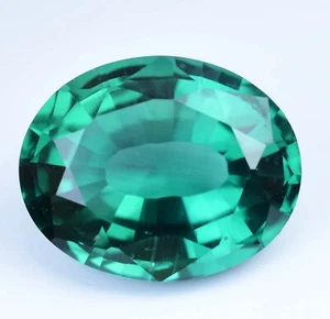 Natural Green Emerald 15.15 Ct Oval Cut AGL Certified Stunning Loose Gemstone - Picture 1 of 6