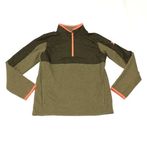 Under Armour Cold Gear Infrared 1/2 Zip Green Sweater Boys Size Large - Picture 1 of 4