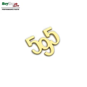 595 Color Dorado Superficie Zinc Metal Metal Maúl Trasero Insignia Emblema para Abarth 595 - Imagen 1 de 2