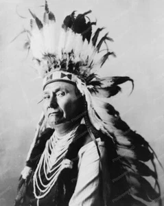 Häuptling Joseph Indianer im Kopfschmuck professionelles Fotolabor Nachdruck - Bild 1 von 1