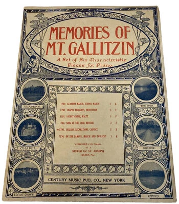 Memories Of Mount Gallitzin - Hillside Recreations Caprice Sheet Music 1909 - Image 1 of 4