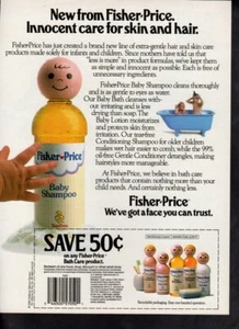 Stampa pubblicitaria vintage pubblicità moda pubblicità capelli pescatore prezzo baby shampoo innocente 90 - Foto 1 di 1