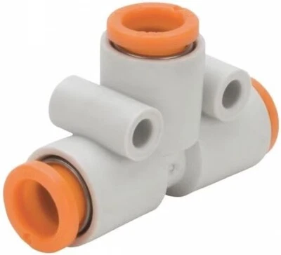 SMC KQ2T11-00A Union Tee One-Touch Fitting, 3/8 in Push-to-Connect Tube OD - Image 1 of 2