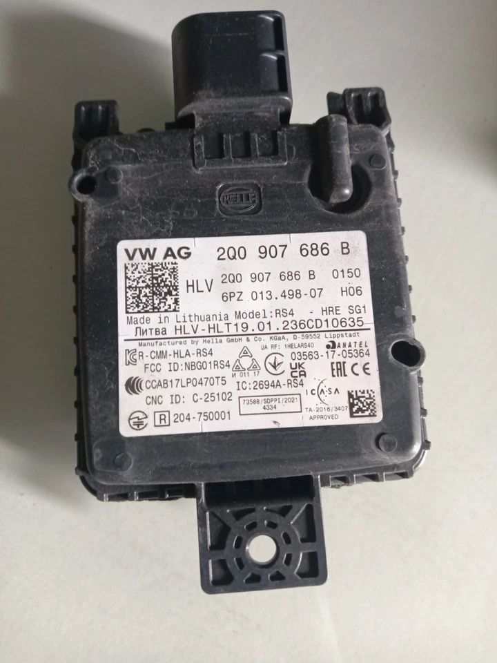 2Q0907686B CENTRALINA CONTROLLO ANGOLO CIECO DESTRO VOLKSWAGEN TIGUAN T-ROC - Immagine 1 di 4