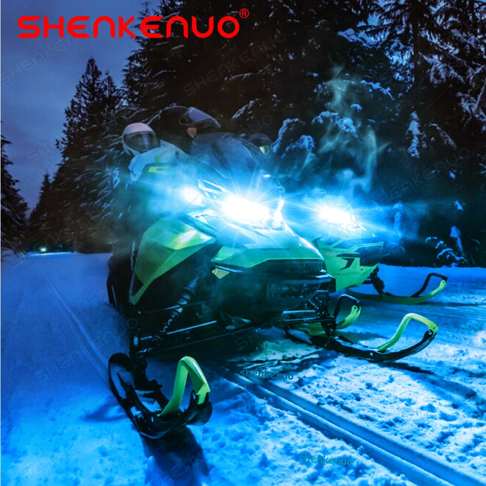 2X 8000K LED Headlight for Arctic Cat F7 Firecat 700 2003-2006 Snowmobiles bulbs - Image 1 of 4
