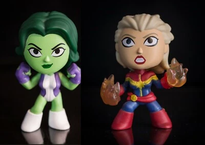Funko Minis Collector Corps - She-Hulk & Captain Marvel - 2016 - OOB - Image 1 of 4