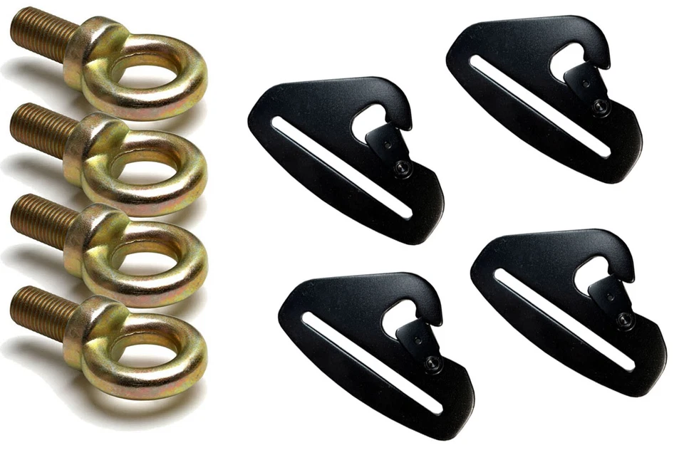 Racing Snap Haken Gurt / Gürtel Verbindung 3 " & Ringschraube Fia Geprüft - Pack - Bild 1 von 1