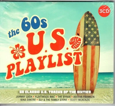 The 60s U.S. Playlist 3xCD NEW SEALED Sixties Pop Rock Country 1960s - Image 1 of 2