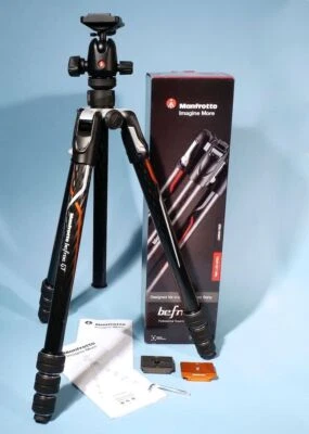 Manfrotto Befree GT Carbon A Fibre Travel Tripod MKBFRTC4GTA-BH * Near Mint - Image 1 of 4