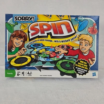 ¡Lo siento! Juego de mesa Spin 2009 Hasbro 100% completo juego de estrategia familiar Foto 1 de 4