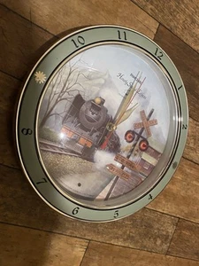Panclox Locomotive Train Quartz Clock Hourly Sound Effects Blinking Lights UK - Picture 1 of 24