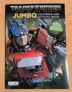 Transformers Rise Of The Beasts Coloring & Activity Book Tear & Share Pages 🆕 - Imagen 1 de 7