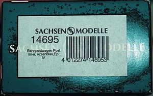 Sachsenmodelle Saxon Models 14695 (bahnpost13) DB Postal Van era 4 German Railro - Picture 1 of 2