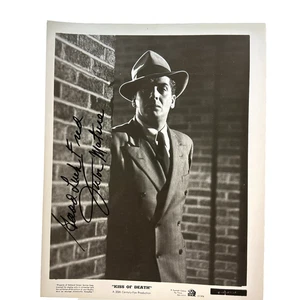 Victor reif signiertes Foto Vintage Original 8 x 10 schwarz weiß Todeskuss - Bild 1 von 7