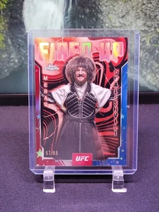 2025 Topps cromo UFC encendido Merab Dvalishvili Fup-12 rojo blanco y azul/88 - Imagen 1 de 2