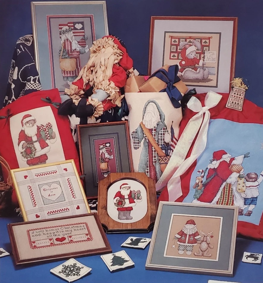 Alma Lynne Down Santa Claus Lane Again ALX78 cross stitch pattern booklet - Image 1 of 1