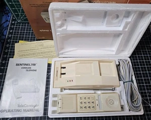TeleConcepts Sentinel 700 Cordless Phone Push Button Vintage Rare Retro Tech - Afbeelding 1 van 9