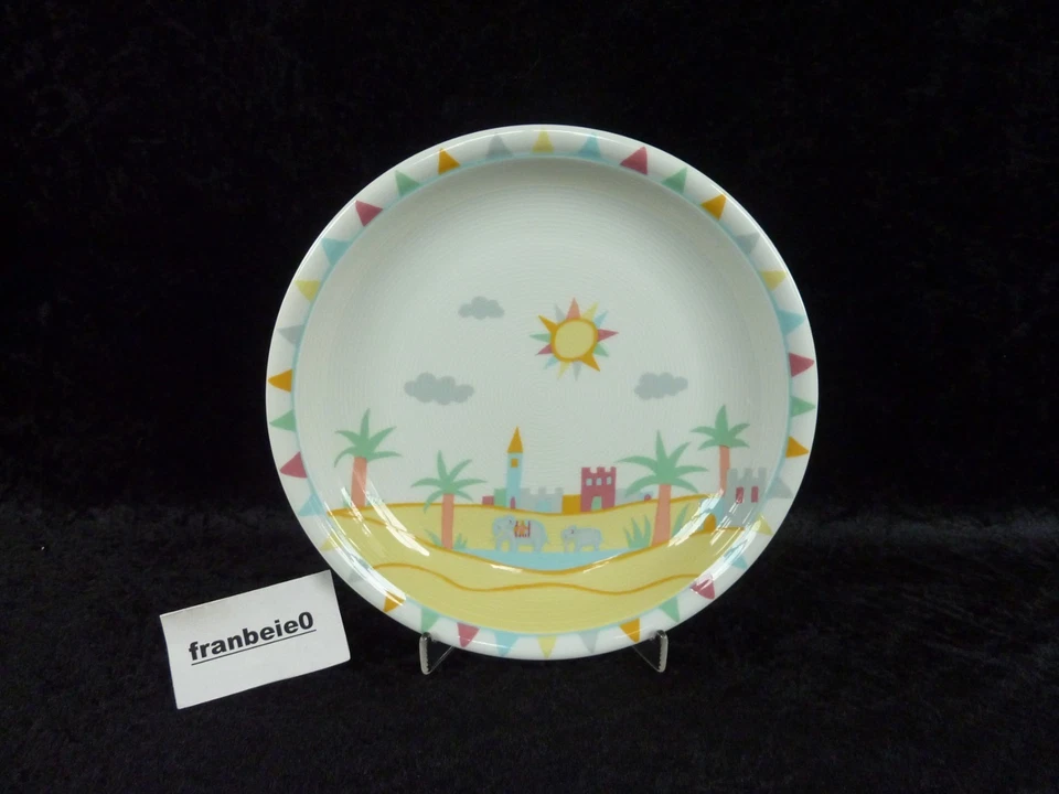 Thomas Kindergeschirr " ELEFANTENREISE  " Suppenteller / 22 cm - Bild 1 von 1