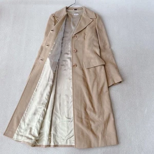 Max Mara Angora Blend Long Coat Camel XL Actress Collar Big Size - Picture 1 of 10