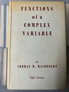 FUNCTIONS OF A COMPLEX VARIABLE - THOMAS M MACROBERT - HARDBACK 5TH WITH DJ 1962 - Picture 1 of 4