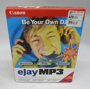 CANON eJay MP3 NEW/SEALED cd BE YOUR OWN DJ for Windows Software mixer 3d burn - Picture 1 of 7