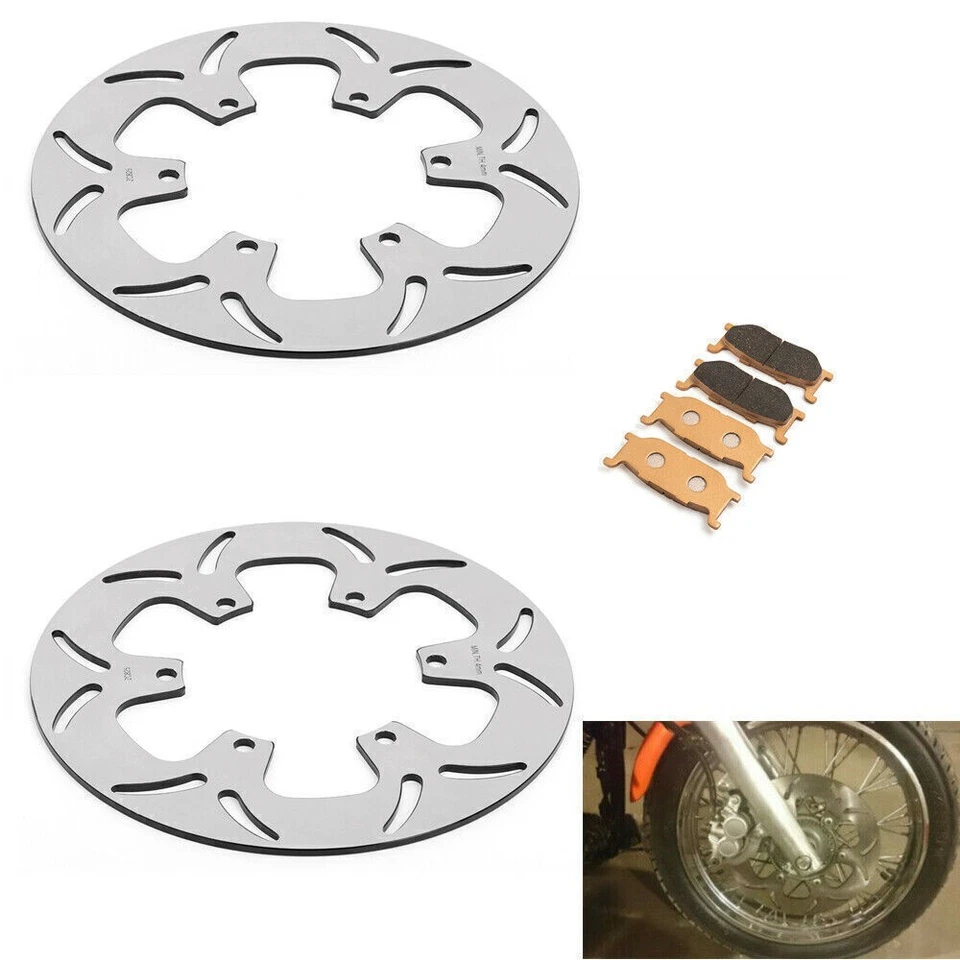 Pastillas de rotor de disco de freno delanteras para Yamaha Royal Star XVZ1300 Midnight Venture 02-07 Foto 1 de 4