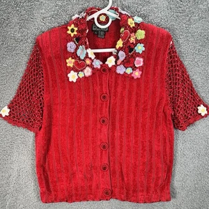 Cárdigan Suéter De Colección Berek 2 Takako Sakon Talla Grande Navidad Abuela Casa Años 90 - Imagen 1 de 23