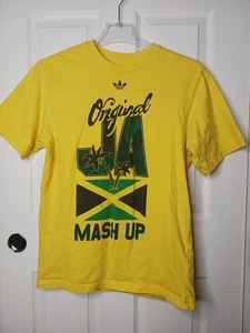 Camiseta Jamaicana X Adidas Mash Up Amarilla Unisex Grande Streetwear Skate Y2K Club - Imagen 1 de 7