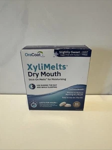 Oracoat Xylimelts Mundtrockener Mintfrei leicht süß Stick-On Melts 40 Stück Neu - Bild 1 von 8
