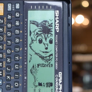 SHARP PC-G820 Pocket Computer Vintage Electronic Calculator Rare Japan Tested - Picture 1 of 11