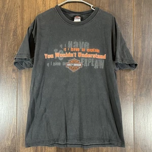 VTG Harley Davidson T Shirt L You Wouldn’t Understand Fade Mt Creek Dalton GA - Picture 1 of 17