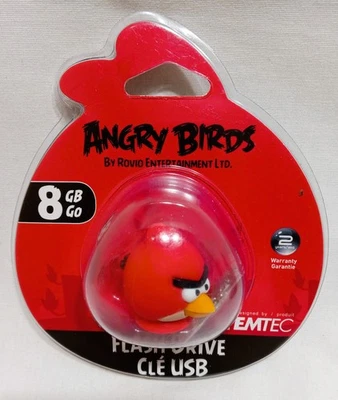 Emtec Angry Birds 8 GB Go "Red Bird" Cle' USB Flash Drive Brand New, Sealed. - Image 1 of 2