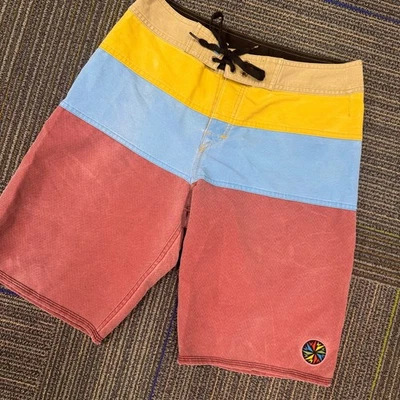 Bañador Quiksilver Board Shorts Para Hombre Bloque de Color Talla Mediana Foto 1 de 4