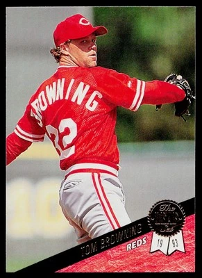 1993 Leaf Tom Browning #359 Cincinnati Reds - Image 1 of 2