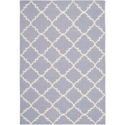 Alfombra SAFAVIEH Dhurries DHU554J tejida a mano púrpura/marfil Foto 1 de 4