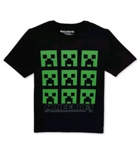 Minecraft Boys Creeper, Crew Neck, Short Sleeve, Graphic T-Shirt Size XL (14-16) - Picture 1 of 3