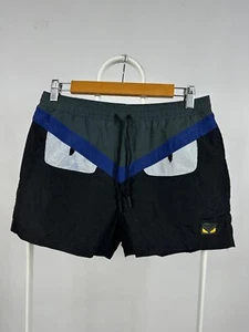 Men's Fendi Monster Bug Eye Nylon Swimming Shorts (pair 2) Size 50 - Picture 1 of 15