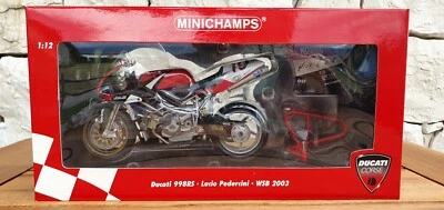 Minichamps 1/12 Ducati 998RS Lucio Pedercini WSBK 2003 122 031219 Team Pedercini - Immagine 1 di 4